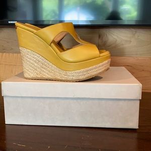Brand new never worn jimmy choo wedges!!